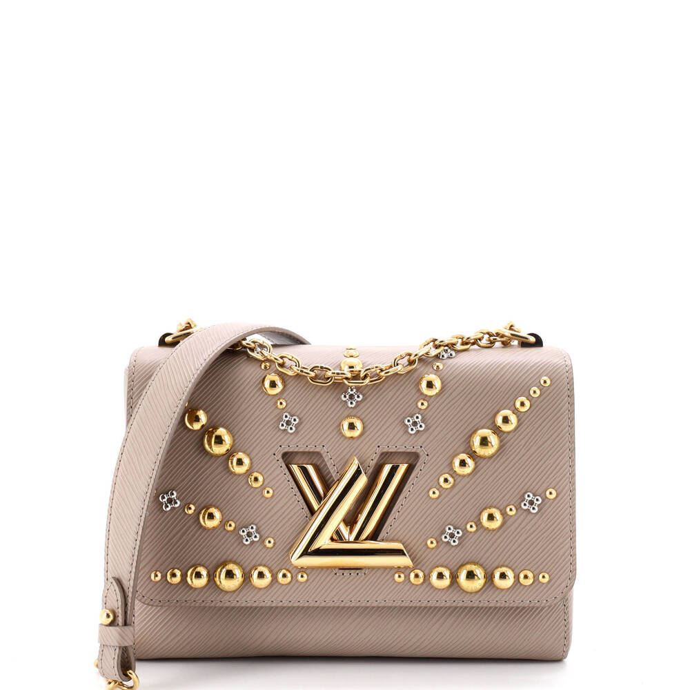 Louis Vuitton MM Twist Handbag Epi Leather with Studded Detail